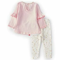 Wholesale 🥰 Mud Pie Baby/Little 👧 Girls 3 Months-5T Long-Sleeve Santa-Applique Tunic Top & Solid Leggings 2-Piece Set Pink ✔️ -Mud Pie Store unnamed file 10
