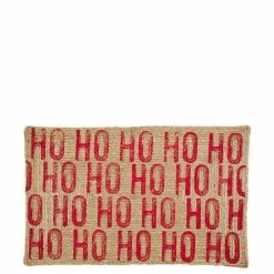 Brand new 😍 Mud Pie Holiday Ho Ho Ho Braided Jute Door Mat 🧨