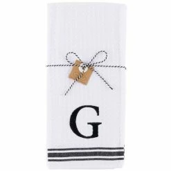 Best deal 🎁 Mud Pie Waffle Weave Initial Kitchen Towel, Set Of 2 ❤️ -Mud Pie Store unnamed file 115