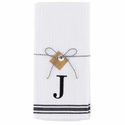 Best deal 🎁 Mud Pie Waffle Weave Initial Kitchen Towel, Set Of 2 ❤️ -Mud Pie Store unnamed file 116