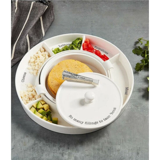 Budget ๐ Mud Pie Taco Bar And Tortilla Warmer Set ๐งจ 4 Budget ๐ Mud Pie Taco Bar And Tortilla Warmer Set ๐งจ - Image 2
