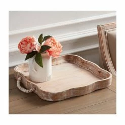 Coupon 💯 Mud Pie Scalloped Handled Beaded Wood Tray 🥰 -Mud Pie Store unnamed file 121