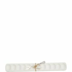 Buy 🧨 Mud Pie Circa Deviled Egg Tray & Feeling Devilish Fork White 🎉 -Mud Pie Store unnamed file 148