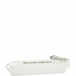 Wholesale 😉 Mud Pie Circa Cracker Dish Set White 💯