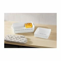 Budget ⭐ Mud Pie Circa Collection Nested Fluted Ceramic Baker 2-Piece Set 👍 -Mud Pie Store unnamed file 175