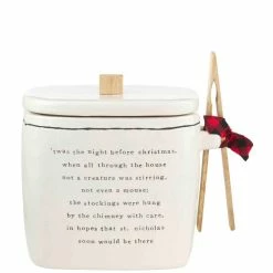 Hot Sale 🧨 Mud Pie Holiday Twas The Night Cookie Jar Set ⭐