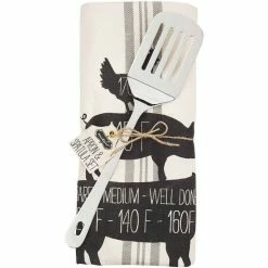 Cheapest ✨ Mud Pie Bistro Collection #double;Grill It#double; Apron And Spatula Set 🤩