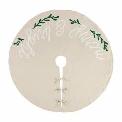 Cheapest 🎉 Mud Pie Silver Bells Holiday Collection #double;Merry & Bright#double; Embroidered Tree 👗 Skirt 😉