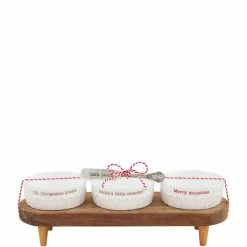 Budget ⌛ Mud Pie Holiday Dip Bowl Board Set 👏