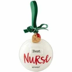 Best Sale 🔔 Mud Pie Best Nurse Ever Ornament ❤️