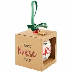 Best Sale 🔔 Mud Pie Best Nurse Ever Ornament ❤️ -Mud Pie Store unnamed file 219