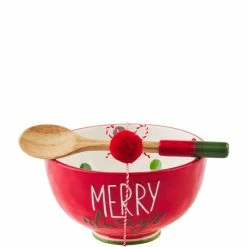 Promo ⭐ Mud Pie Holiday Merry Everything Always Serving Bowl Set 😍