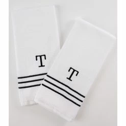 Promo ⭐ Mud Pie Initial Terry Hand Towel Set 🔔 -Mud Pie Store unnamed file 252