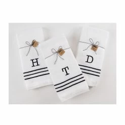 Promo ⭐ Mud Pie Initial Terry Hand Towel Set 🔔 -Mud Pie Store unnamed file 253