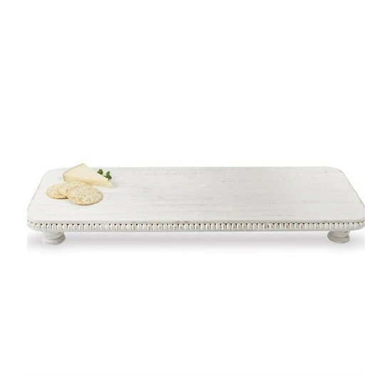 Cheap ๐งจ Mud Pie White Washed Beaded Serving Board Set ๐ 4 Cheap ๐งจ Mud Pie White Washed Beaded Serving Board Set ๐ - Image 2