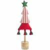 Budget 😍 Mud Pie Holiday Medium Striped Fabric Tree Sitter ⭐