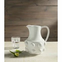 Best reviews of 👍 Mud Pie Classic Beaded Terracotta Pitcher White 🌟 -Mud Pie Store unnamed file 298