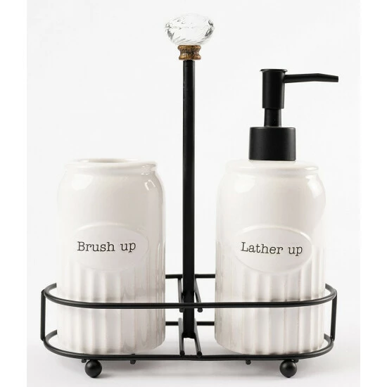 New π€© Mud Pie Knob Bath Set White β 3 New π€© Mud Pie Knob Bath Set White β