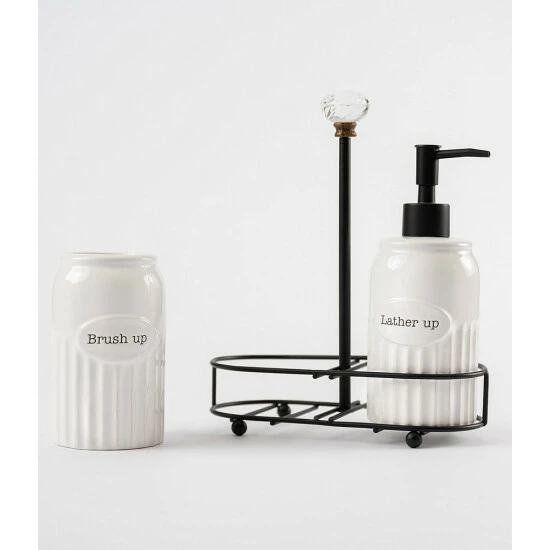 New π€© Mud Pie Knob Bath Set White β 5 New π€© Mud Pie Knob Bath Set White β - Image 3