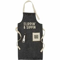 Cheap 🔥 Mud Pie Flippin And Sippin Apron 😉