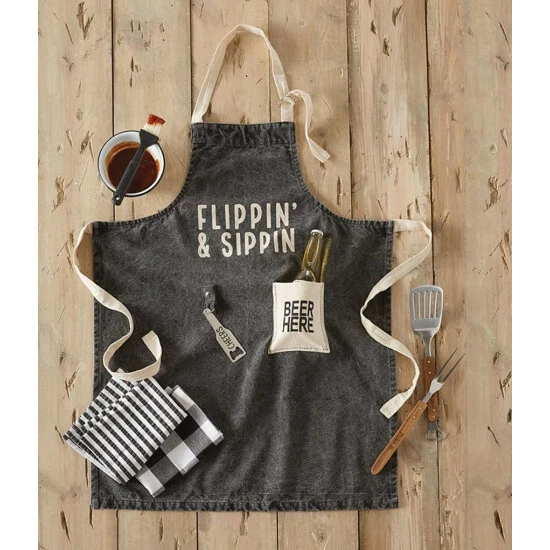Cheap ๐ฅ Mud Pie Flippin And Sippin Apron ๐ 4 Cheap ๐ฅ Mud Pie Flippin And Sippin Apron ๐ - Image 2