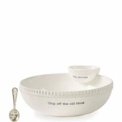 Top 10 🎉 Mud Pie Chip Off The Old Block Stacked Chip & Dip Set 😍