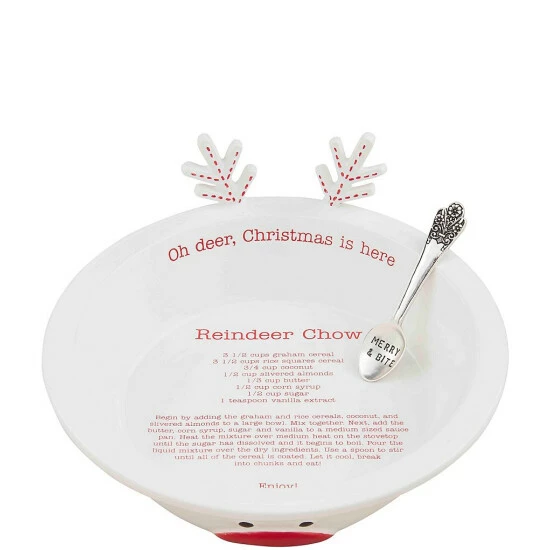 Outlet ๐ Mud Pie Holiday Reindeer Chow Bowl Set โค๏ธ 4 Outlet ๐ Mud Pie Holiday Reindeer Chow Bowl Set โค๏ธ - Image 2