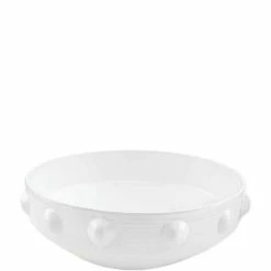 Promo 🛒 Mud Pie Classic Beaded Serving Bowl White 🥰