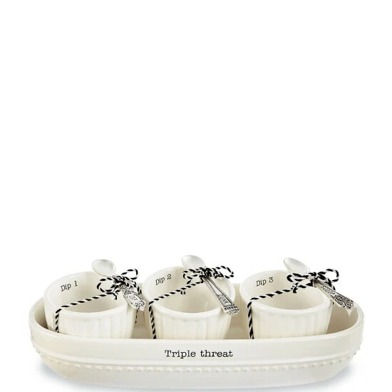 New π₯° Mud Pie Circa Dip And Cracker Bowl Set 𧨠3 New π₯° Mud Pie Circa Dip And Cracker Bowl Set π§¨