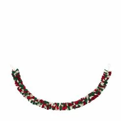 Brand new 😍 Mud Pie Holiday 5-ft. Felt Wool Multi-Colored 🎅 Christmas Garland 🧨