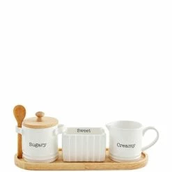 Best deal ✔️ Mud Pie Circa Cream & Sugar Set With Tray White 😀