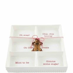 Discount 😍 Mud Pie Holiday Circa Treats Section Server Set ✔️