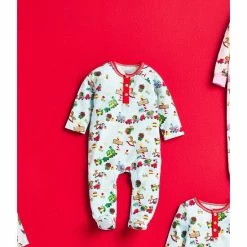 Flash Sale ✔️ Mud Pie Baby Newborn-9 Months Toyland Long-Sleeve Footed Coverall Blue 👍 -Mud Pie Store unnamed file 419
