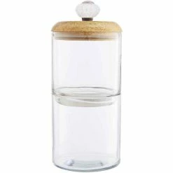 Best Pirce 🛒 Mud Pie Circa Vintage Door Knob Nested Glass Storage Jars ✔️