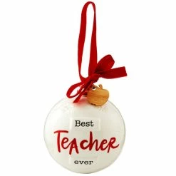Best Sale 😉 Mud Pie Best Teacher Ornament ✔️