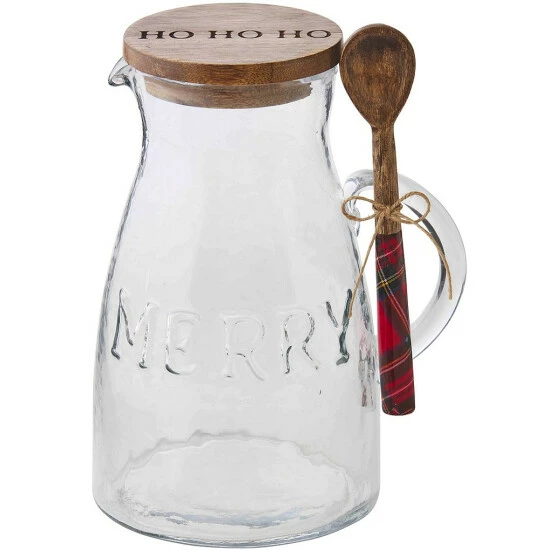 Best Sale ๐ Mud Pie Classic ๐ Christmas Holiday Merry Glass Pitcher Set โญ 3 Best Sale ๐ Mud Pie Classic ๐ Christmas Holiday Merry Glass Pitcher Set โญ