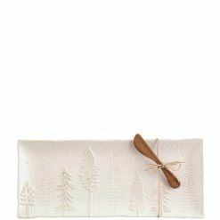 Discount 🎉 Mud Pie Holiday White 🎅 Christmas Hostess Tray Set ✔️