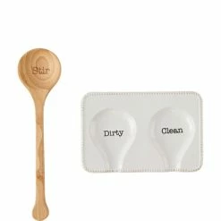 Discount ❤️ Mud Pie Circa Collection Double Spoon Rest Set ⭐ -Mud Pie Store unnamed file 472