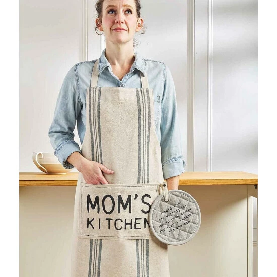 Best Pirce π Mud Pie Mom's Kitchen Apron And Pot Holder Set π 4 Best Pirce π Mud Pie Mom's Kitchen Apron And Pot Holder Set π - Image 2