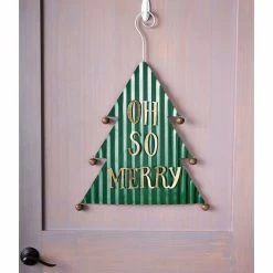 Brand new ⌛ Mud Pie Holiday Oh So Merry Tin 🎄 Christmas Tree Door Hanger 🧨 -Mud Pie Store unnamed file 526