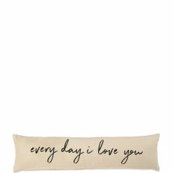 Outlet 🎉 Mud Pie Wedding Collection #double;Every Day I Love You#double; Long Pillow ✔️