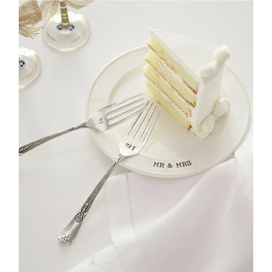 Best reviews of ๐ Mud Pie Wedding Collection Mr. & Mrs. Cake Testing Plate With 2 Forks White โ๏ธ 4 Best reviews of ๐ Mud Pie Wedding Collection Mr. & Mrs. Cake Testing Plate With 2 Forks White โ๏ธ - Image 2