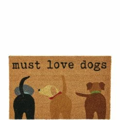 Best Pirce 🎁 Mud Pie Puppy Collection Must Love 🐶 Dogs Door Mat ✨