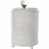 Buy 🔥 Mud Pie Circa Glass Door Knob Footed Cookie Jar White 🎉