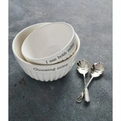 Flash Sale 🌟 Mud Pie Circa Side Bowls With Spoons, Set Of 4 👏 -Mud Pie Store unnamed file 603