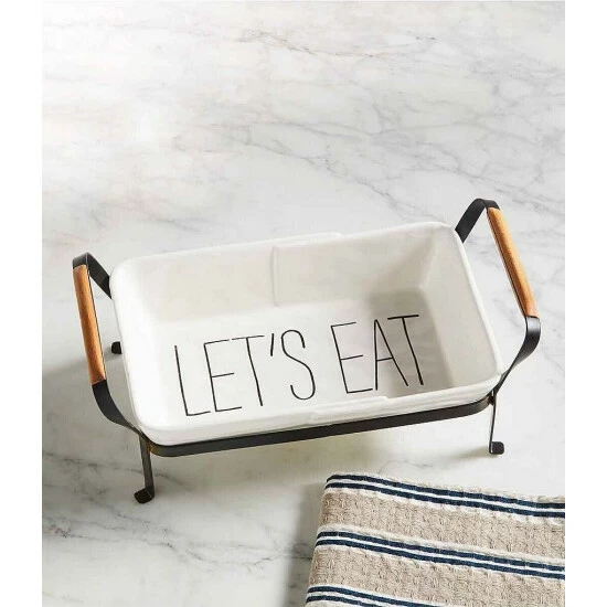 Best Pirce β€οΈ Mud Pie Bistro Collection #double;Let's Eat#double; Baker And Stand Set π€© 4 Best Pirce β€οΈ Mud Pie Bistro Collection #double;Let's Eat#double; Baker And Stand Set π€© - Image 2