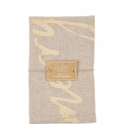 Deals 😀 Mud Pie Holiday Silver Bells Merry Dinner Chambray Napkins, Set Of 4 ⭐
