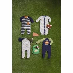Hot Sale π€© Mud Pie Baby Boys Newborn-9 Months Football Raglan Sleeve Footed Coverall Grey π― 5 Hot Sale π€© Mud Pie Baby Boys Newborn-9 Months Football Raglan Sleeve Footed Coverall Grey π― -Mud Pie Store unnamed file 661