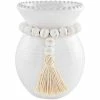 Cheap 🥰 Mud Pie Classic Home Collection White Etched Bead With Decor Tassel Glazed Vase 🛒 -Mud Pie Store unnamed file 662
