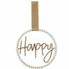 Best Pirce 🛒 Mud Pie Happy Beaded Door Decor Hanger Brown ✔️ -Mud Pie Store unnamed file 674